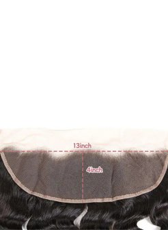 HD Transparent 13x4 Lace Frontal Straight Human Hair Loose Deep Wave