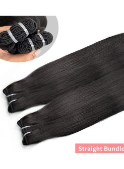 12A straight virgin 100% Unprocessed cuticle aligned human hair bundles