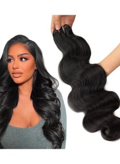 12A body wave virgin cuticle aligned 100% human hair bundles