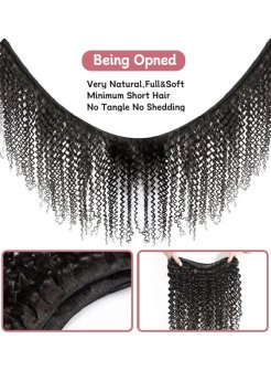 12A deep curly virgin 100% human hair bundles