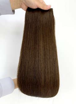 100% Virgin Human Hair Genius Weft Extensions Ultra Thin #2(100g)