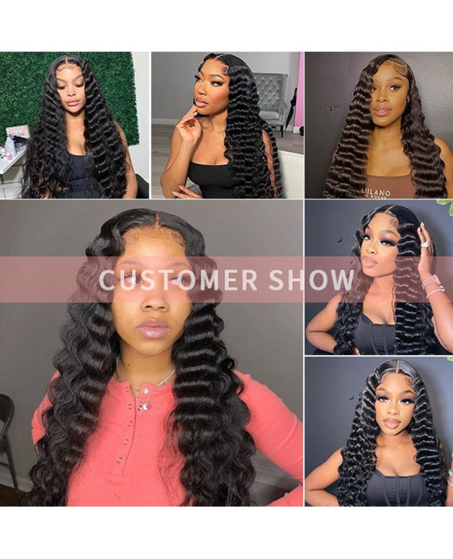 12A deep wave virgin 100% human hair bundles