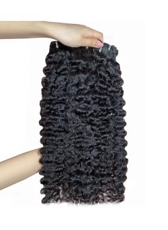 12A double drawn burmese curly virgin 100% human hair bundles