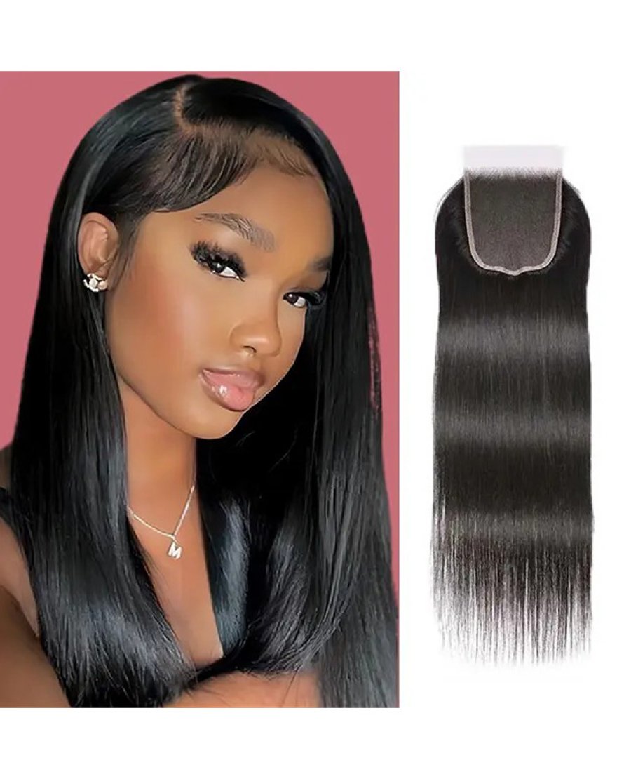 Brazilian Virgin 5x5 Lace Closure Straight Human Hair