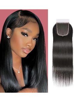 Brazilian Virgin 5x5 Lace Closure Straight Human Hair
