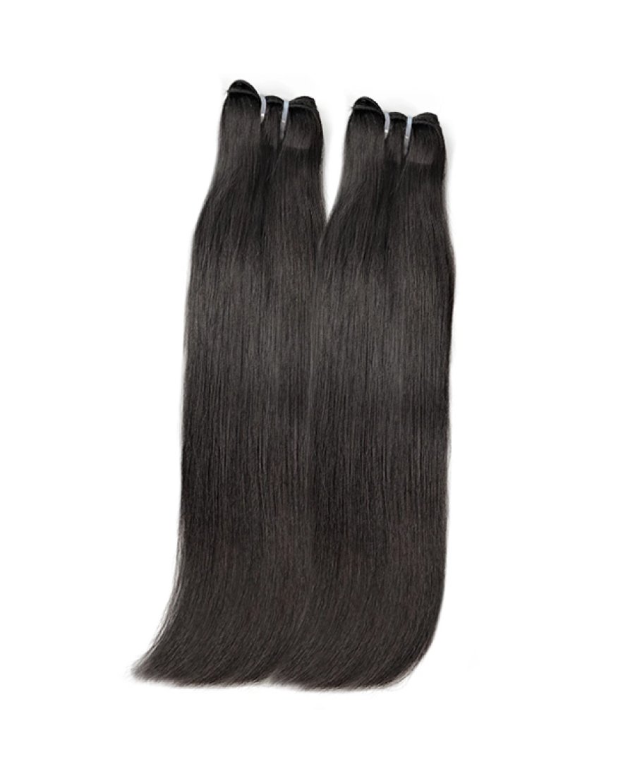 12A straight virgin 100% Unprocessed cuticle aligned human hair bundles