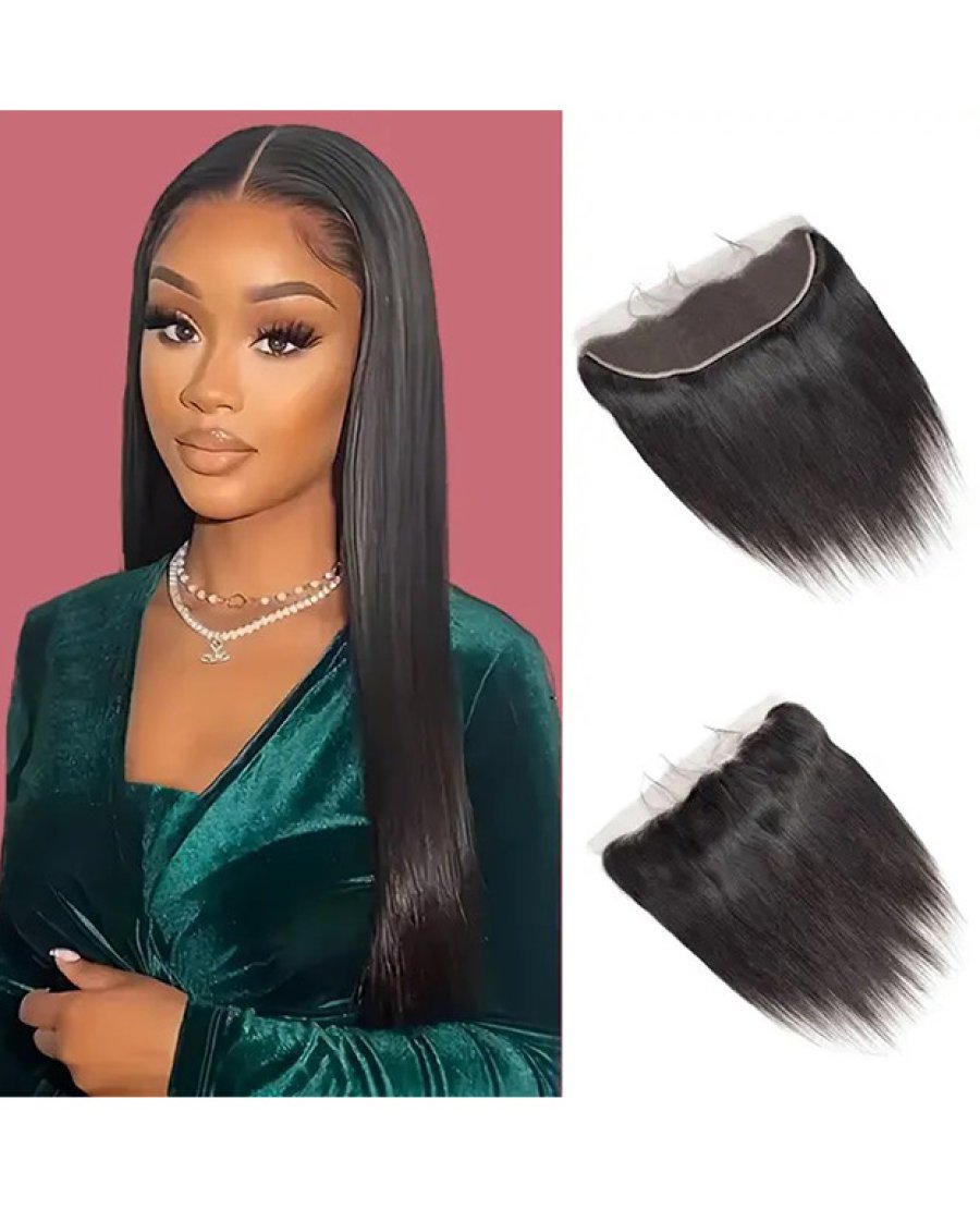13x4 HD Lace Frontal For Black Women Kinky Curly Straight Human Hair