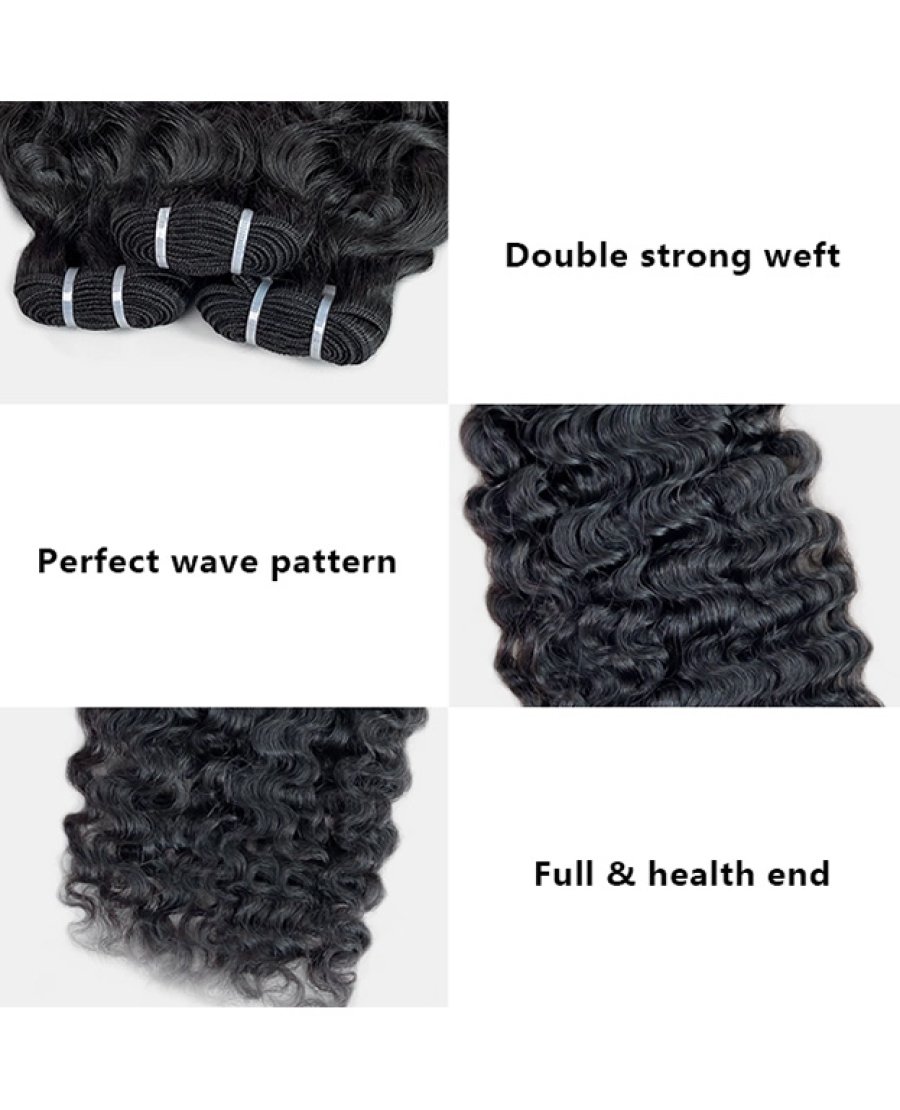 12A double drawn burmese curly virgin 100% human hair bundles