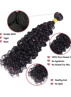 natural wave virgin 100% human hair bundles