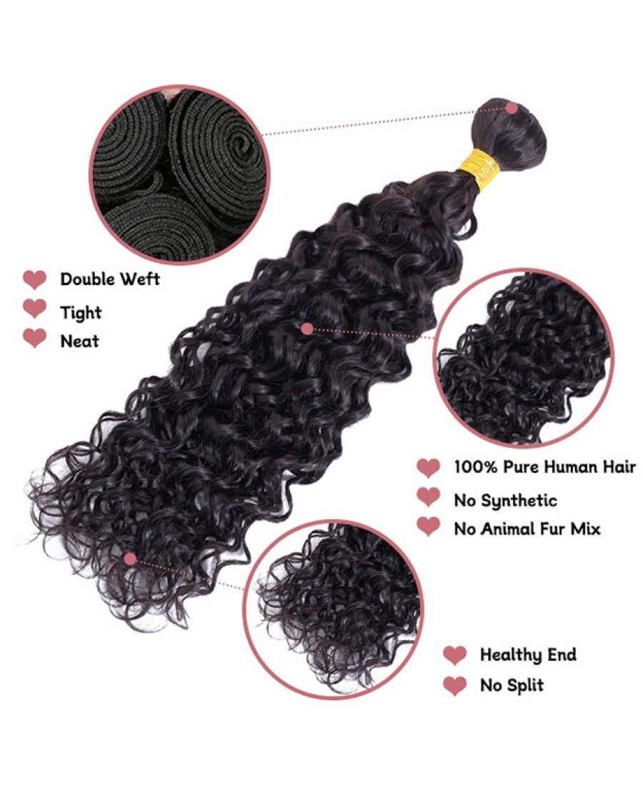 natural wave virgin 100% human hair bundles