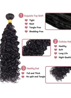 natural wave virgin 100% human hair bundles