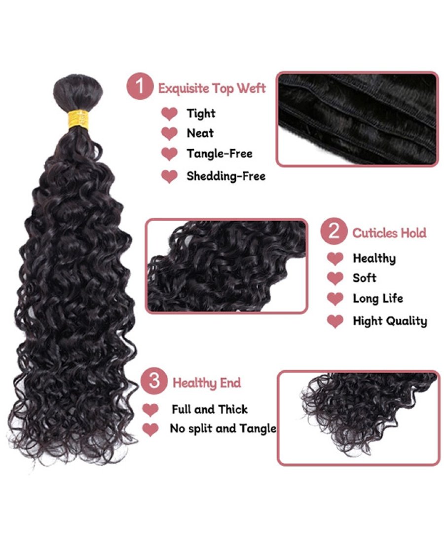 natural wave virgin 100% human hair bundles