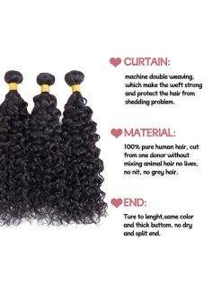 natural wave virgin 100% human hair bundles