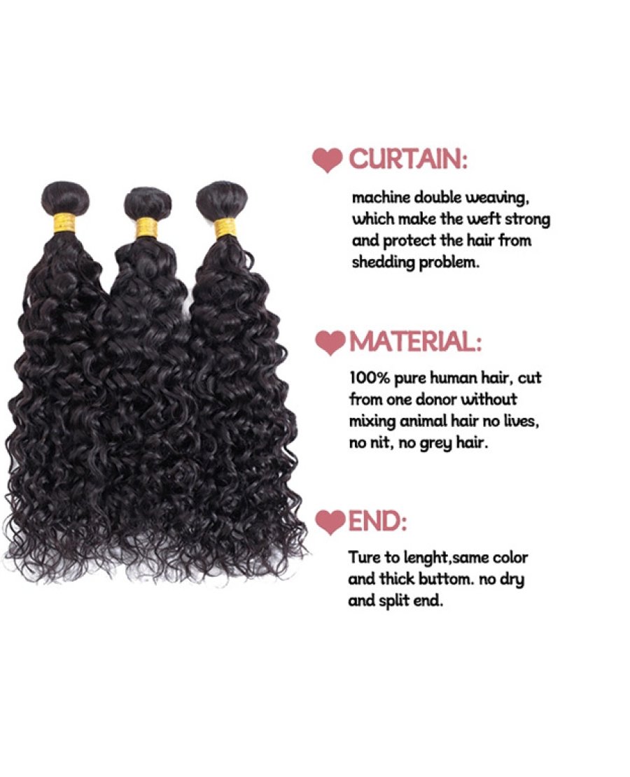 natural wave virgin 100% human hair bundles