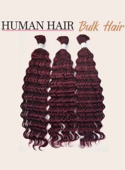 99J Deep Wave Bulk Hair For Boho Styles Braiding