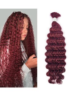 99J Deep Wave Bulk Hair For Boho Styles Braiding