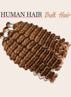Boho Braids Deep Wave Human Hair Bulk Color 30#