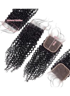 4x4 Water Wave Lace Closure Human Hair
