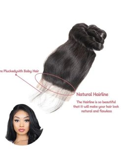 Brazilian Virgin Hair 5x5 HD Lace Closure Transparent  Loose Wave Human Hair