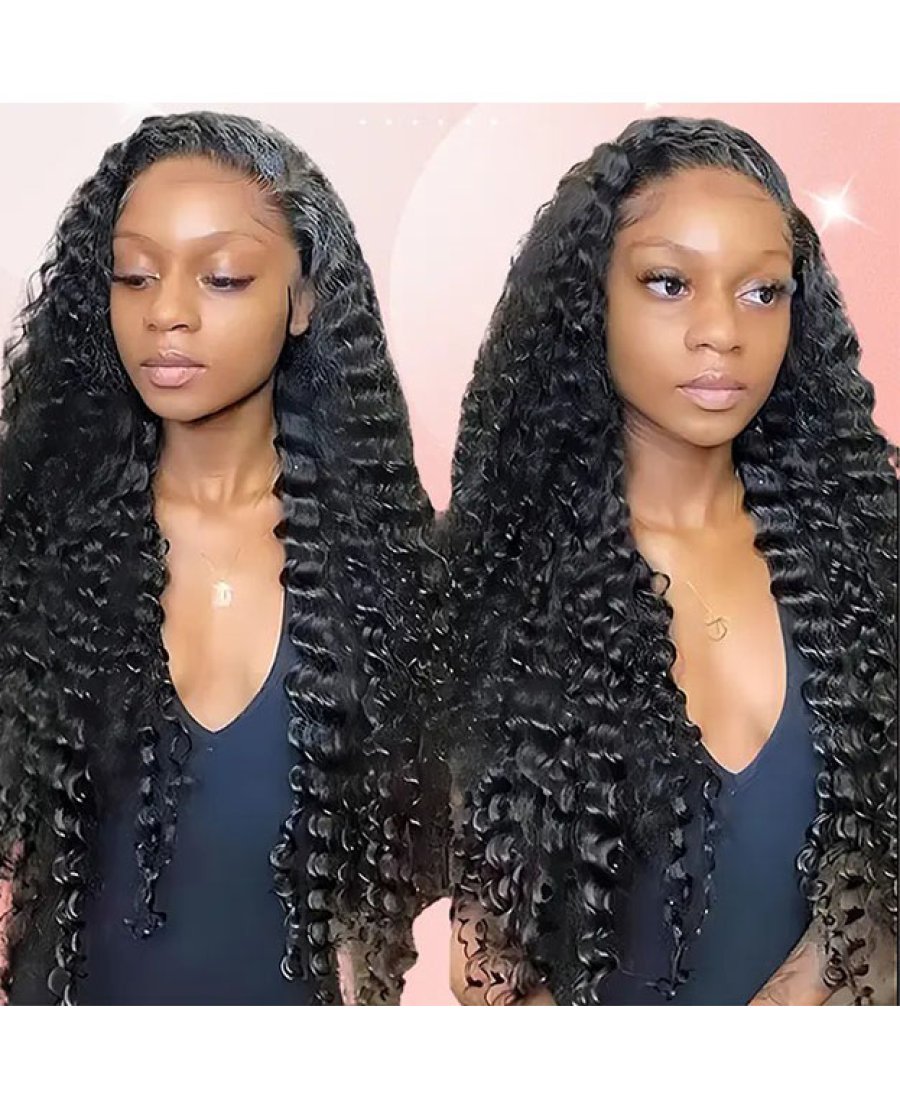 Brazilian Virgin 13x6 HD Lace Frontal Deep Part Deep Wave Human Hair