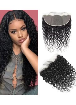 Transparent Lace 13x6 Frontal Virgin Human Hair Water Wave