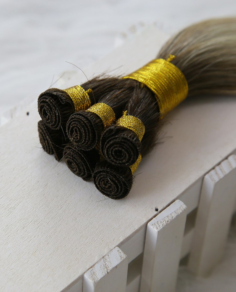20inch One Donor 100% Human Skin Thin Handtied Weft Hair