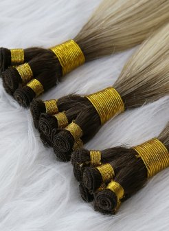 20inch One Donor 100% Human Skin Thin Handtied Weft Hair