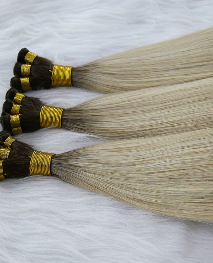 20inch One Donor 100% Human Skin Thin Handtied Weft Hair