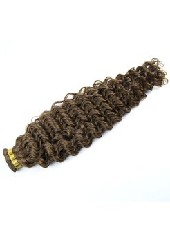 20inch Remy Cuticle Aligned Hand Tied Wefts Double Drawn
