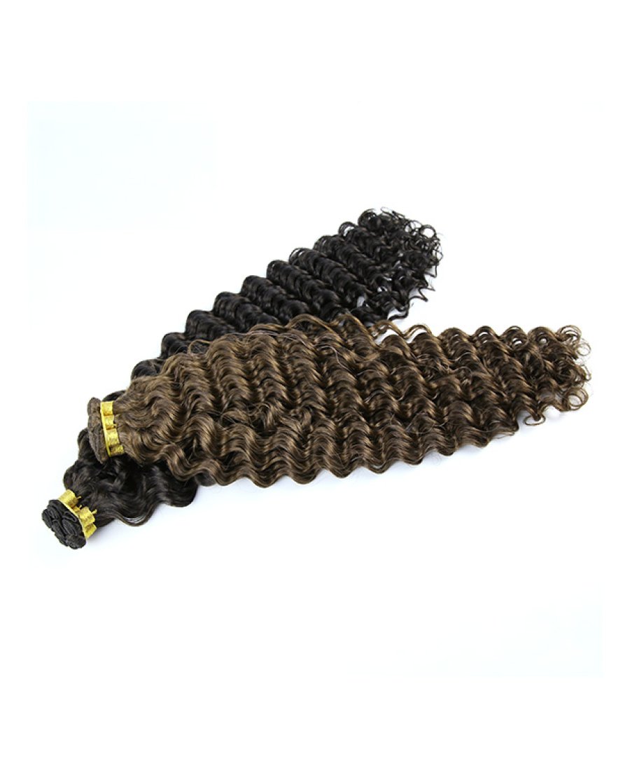 20inch Remy Cuticle Aligned Hand Tied Wefts Double Drawn