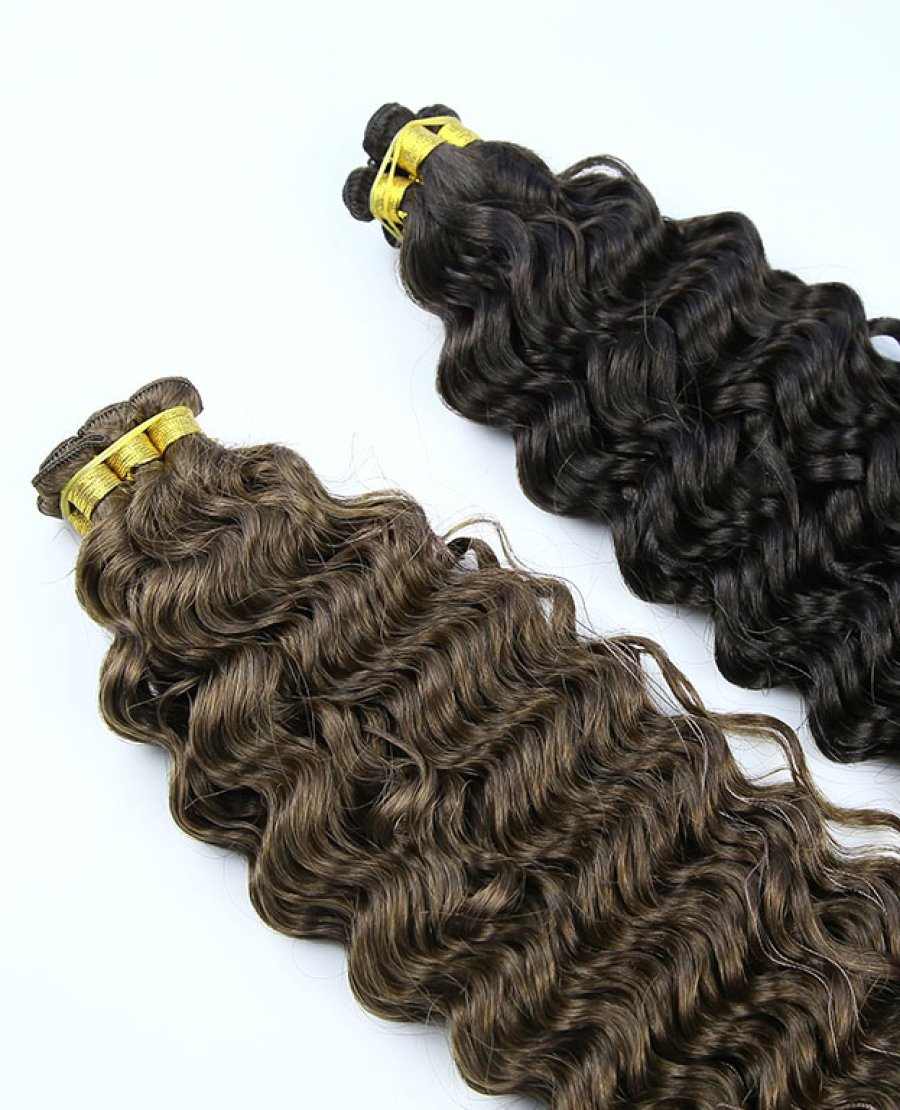 20inch Remy Cuticle Aligned Hand Tied Wefts Double Drawn
