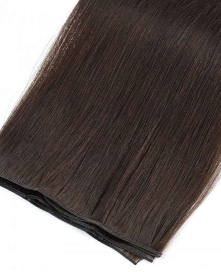 100% Virgin Human Hair Genius Weft Extensions Ultra Thin #2(100g)