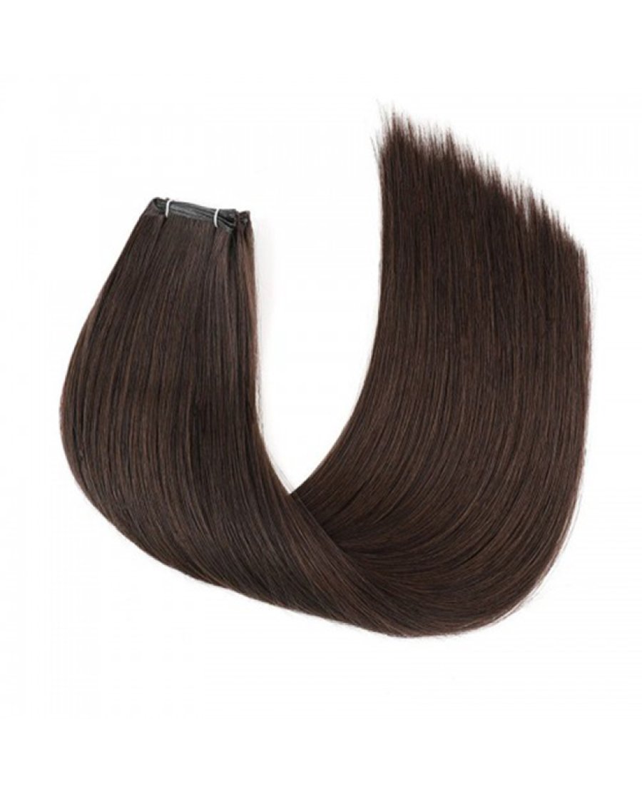 100% Virgin Human Hair Genius Weft Extensions Ultra Thin #2(100g)
