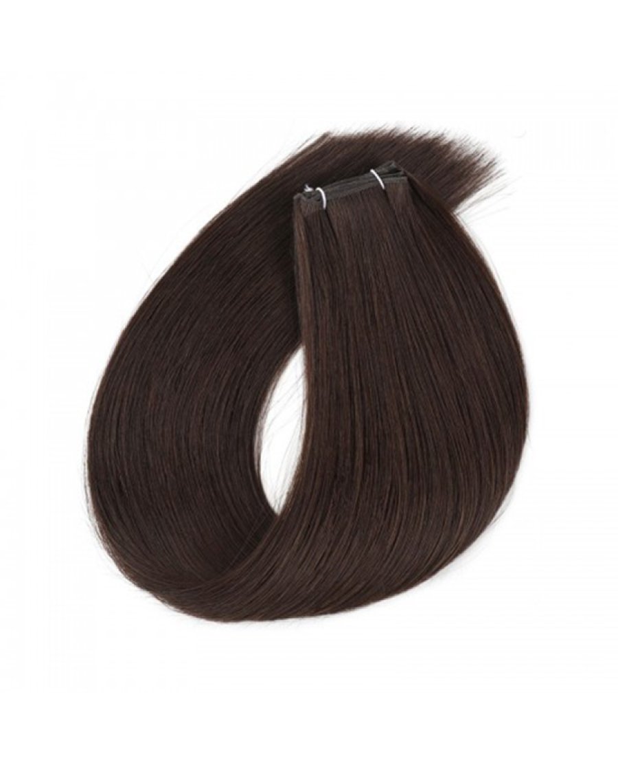 100% Virgin Human Hair Genius Weft Extensions Ultra Thin #2(100g)