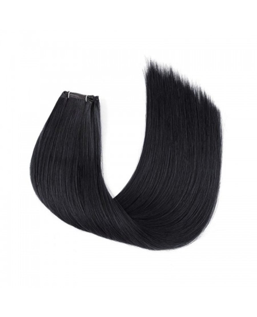 Jet Black Remy Cuticle Aligned Genius Weft Double Drawn