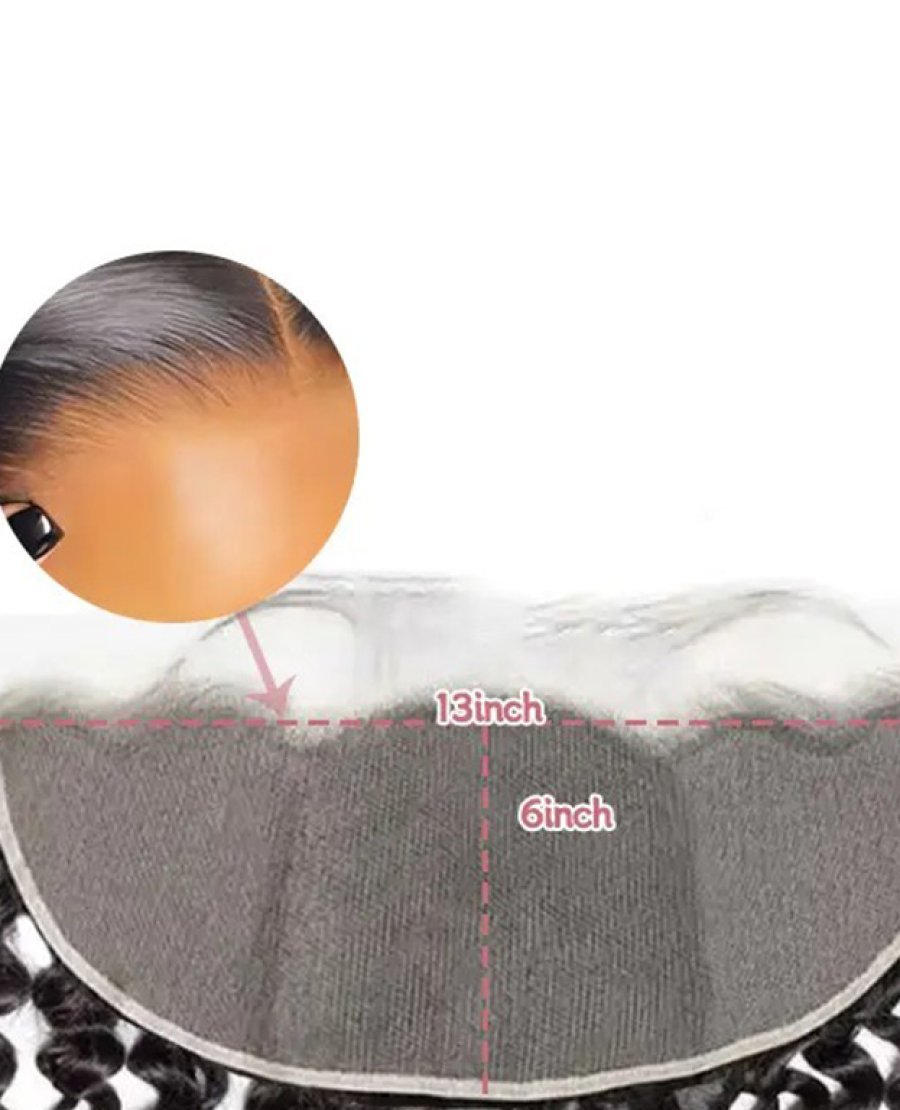 Brazilian Virgin 13x6 HD Lace Frontal Deep Part Deep Wave Human Hair