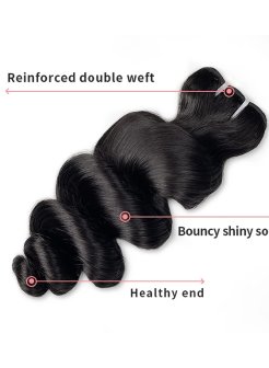 12A loose wave virgin 100% human hair bundles