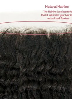 Brazilian Virgin 13x6 HD Lace Frontal Deep Part Deep Wave Human Hair