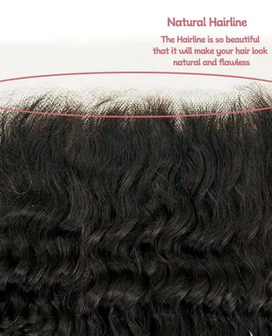 Brazilian Virgin 13x6 HD Lace Frontal Deep Part Deep Wave Human Hair