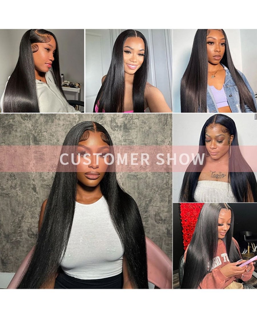 Straight virgin cuticle aligned 100% human hair bundles
