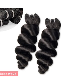 12A loose wave virgin 100% human hair bundles