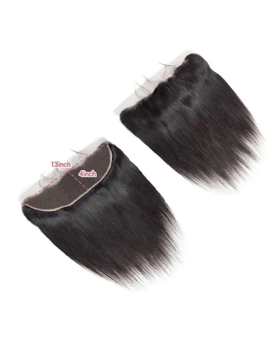 13x4 HD Lace Frontal For Black Women Kinky Curly Straight Human Hair
