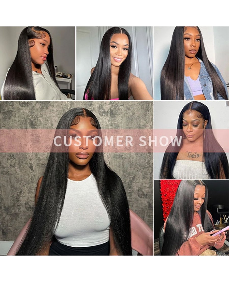 12A straight virgin 100% Unprocessed cuticle aligned human hair bundles