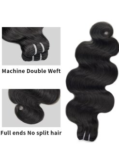 100% Human Hair Body Wave Bundles No Shedding Tangle Free