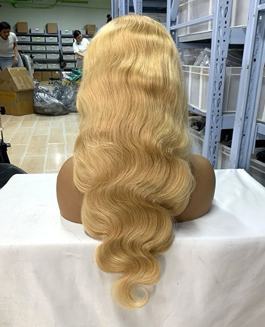 613 Blonde Color Body Wave 13x6 HD Full Frontal Wig 180% Density Wig