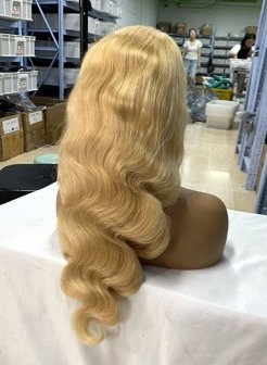 613 Blonde Color Body Wave 13x6 HD Full Frontal Wig 180% Density Wig