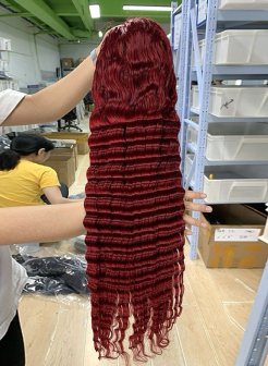 99J color 13x4 full frontal wig
