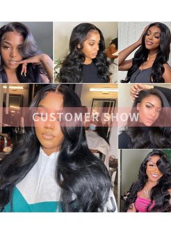 100% Human Hair Body Wave Bundles No Shedding Tangle Free