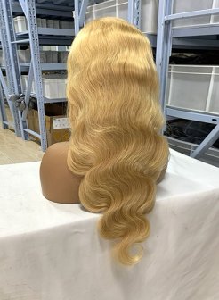613 Blonde Color Body Wave 13x6 HD Full Frontal Wig 180% Density Wig