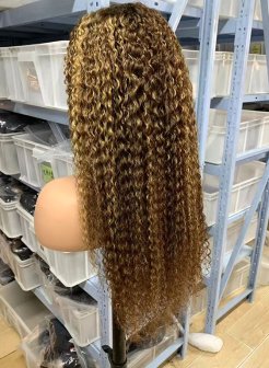 13x4 full frontal highlight color human hair wig